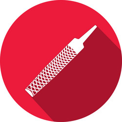 Tool icon chisel rasp file grater instrument vector