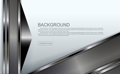 geometric white design with arrow and mesh vector image