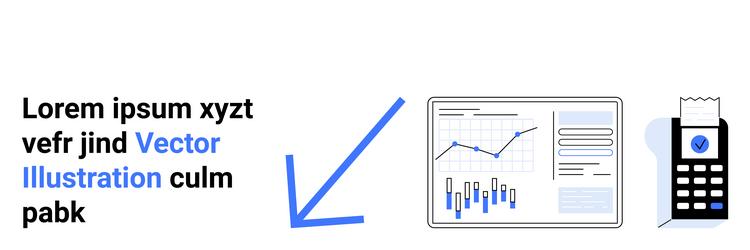 graphical representation of financial data vector image
