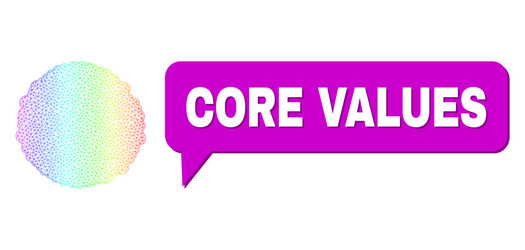 spectrum network gradient core icon vector image