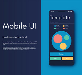 Mobile application interface ui design vector