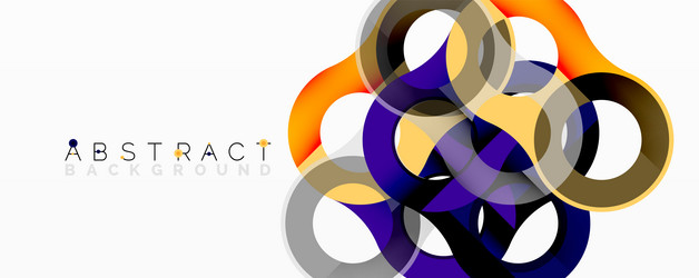 abstract geometric pattern with interlocking vector image