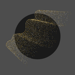 abstract background with dynamic waves vector image