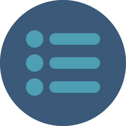 Items flat cyan and blue colors round button vector