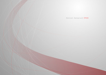 Red Curve Abstract Background vector image