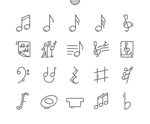 music note song melody or tune treble clef vector