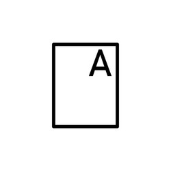files word a icon can be used for web logo mobile vector image