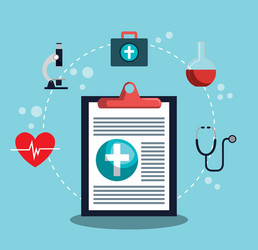 Medical care design vector