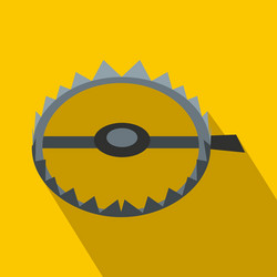 Sharp metal trap icon icon cartoon Royalty Free Vector Image
