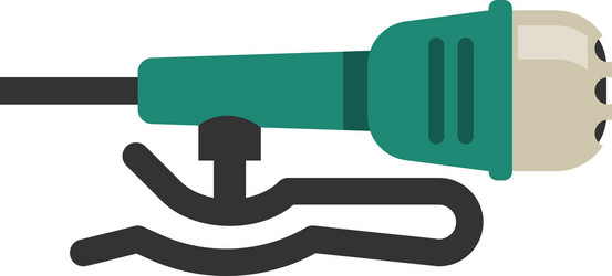 Microphone icon flat design isolated Royalty Free Vector