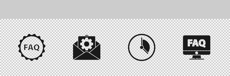 Set label with text faq envelope setting time vector