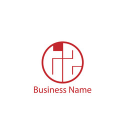 Initial letter tz logo template design Royalty Free Vector
