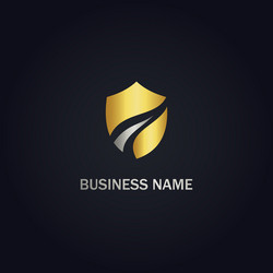 Letter s shield logo Royalty Free Vector Image