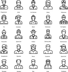 Hiker avatar Royalty Free Vector Image - VectorStock