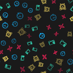 set line clock 24 hours delete folder alarm vector image