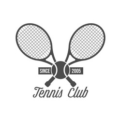 Tennis Logo Elements - Badge & Emblem Vector Image
