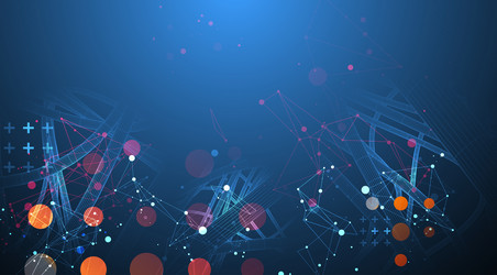 abstract background with a wireframe dynamic vector image
