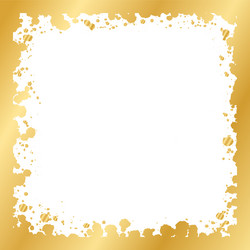 Abstract square gold ink splatter frame golden – Royalty-Free Vector ...