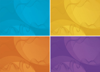 background template with abstract patterns vector image