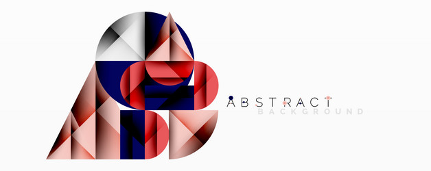 abstract geometric design with intersecting vector image