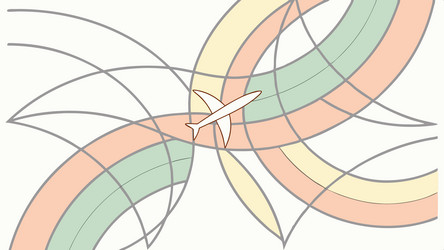 abstract molecular structure or network design vector image