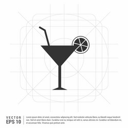 cocktail icon vector