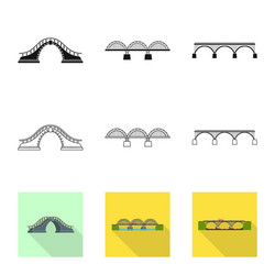 isolated object of connection and design symbol vector image