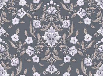 damask seamless pattern element classical vector image