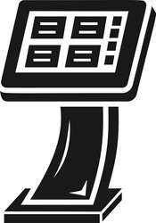 info vending machine icon simple style vector image