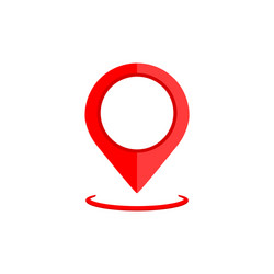Map pointer geo pin location icon or geolocation vector