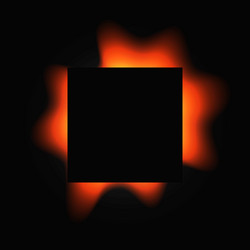 square illuminate light frame with color gradient vector image