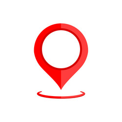 map pointer geo pin location icon or geolocation vector image