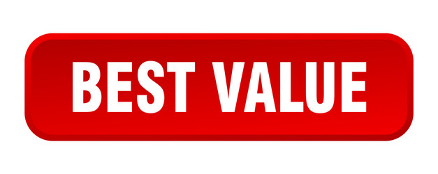 Best value button square 3d push vector