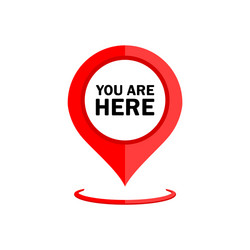 map pointer geo pin location icon or geolocation vector image