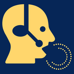 Operator speech icon vector