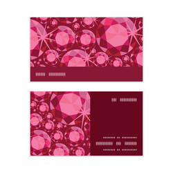 ruby horizontal stripe frame pattern business vector image