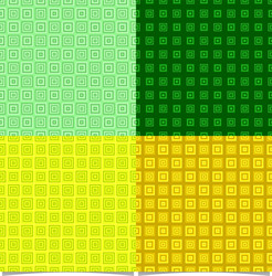 Seamless abstract square pattern background set vector