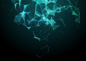 abstract background with a low poly plexus vector image