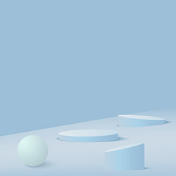 abstract background with blue color geometric 3d vector image
