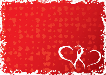 Grunge valentines day heart Royalty Free Vector Image