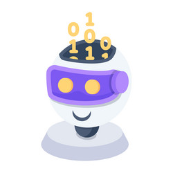 coding robot vector