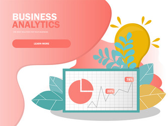 Data analysis concept can use for web banner vector