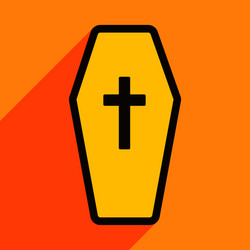 Flat with shadow icon and mobile application vector