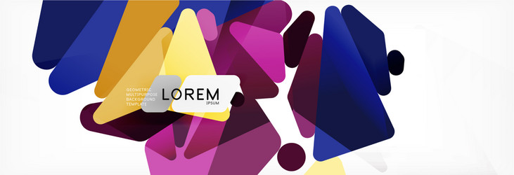 Mosaic triangular low poly style abstract vector
