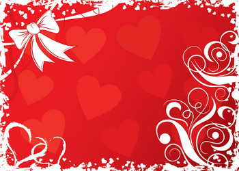 Grunge valentines day heart Royalty Free Vector Image