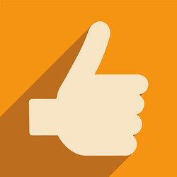 Flat with shadow icon and mobile application good vector