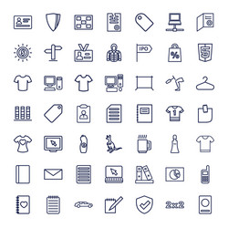 49 blank icons vector