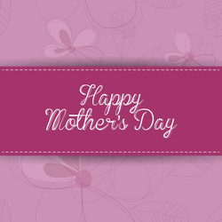 Abstract happy mothers day text on a special vector