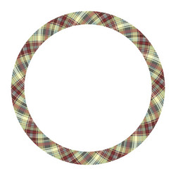 Circle borders and frames round border pattern vector