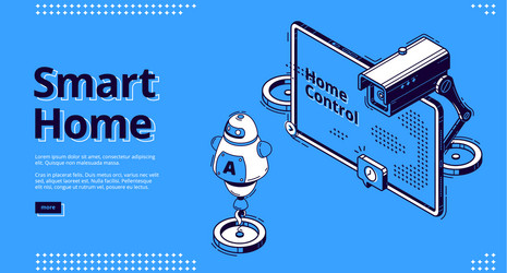 Internet things isometric web banner iot Vector Image